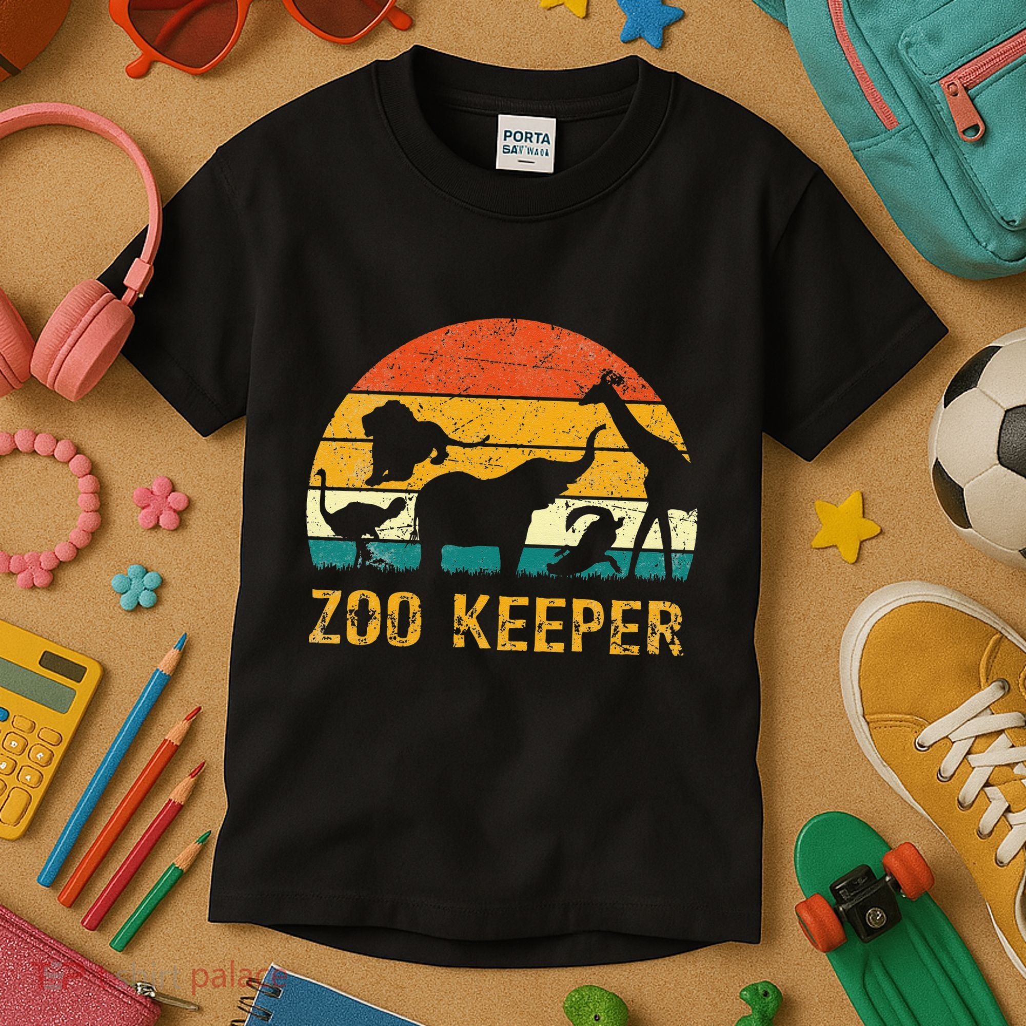 Zoo Keeper Funny Halloween Costume Kids T-Shirt