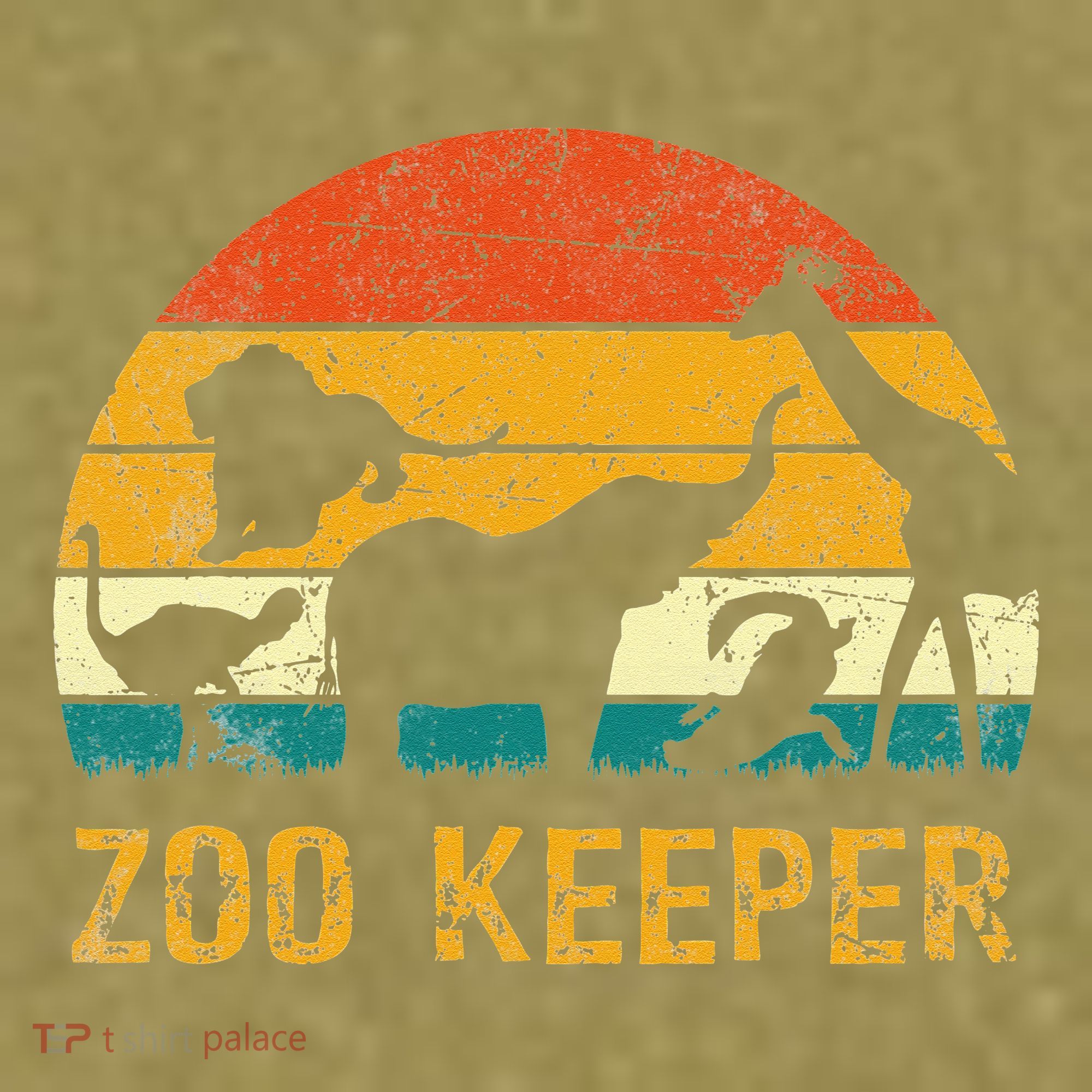 Zoo Keeper Funny Halloween Costume Garment-Dyed Women's Muscle Tee
