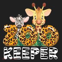 Zoo Keeper Funny Jungle Safari Wild Print Savanna Matching Cute Gift Beanie thumb 2
