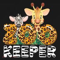 Zoo Keeper Funny Jungle Safari Wild Print Savanna Matching Cute Gift Ornament thumb 1