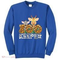 Zoo Keeper Funny Jungle Safari Wild Print Savanna Matching Cute Gift Sweatshirt thumb 0