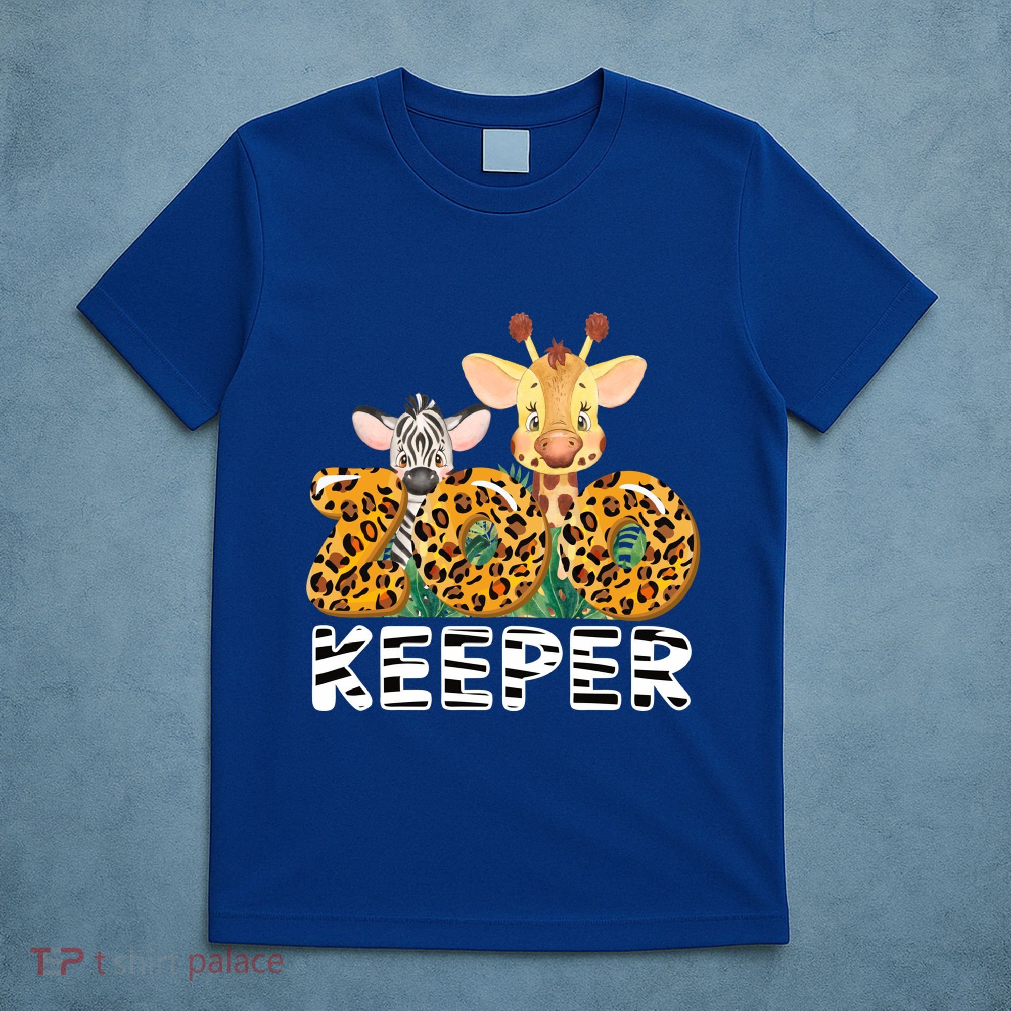 Zoo Keeper Funny Jungle Safari Wild Print Savanna Matching Cute Gift T-Shirt