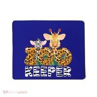 Zoo Keeper Funny Jungle Safari Wild Print Savanna Matching Cute Gift Mousepad thumb 0