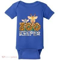 Zoo Keeper Funny Jungle Safari Wild Print Savanna Matching Cute Gift Baby Bodysuit thumb 0