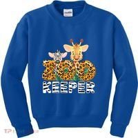 Zoo Keeper Funny Jungle Safari Wild Print Savanna Matching Cute Gift Kids Sweatshirt thumb 0
