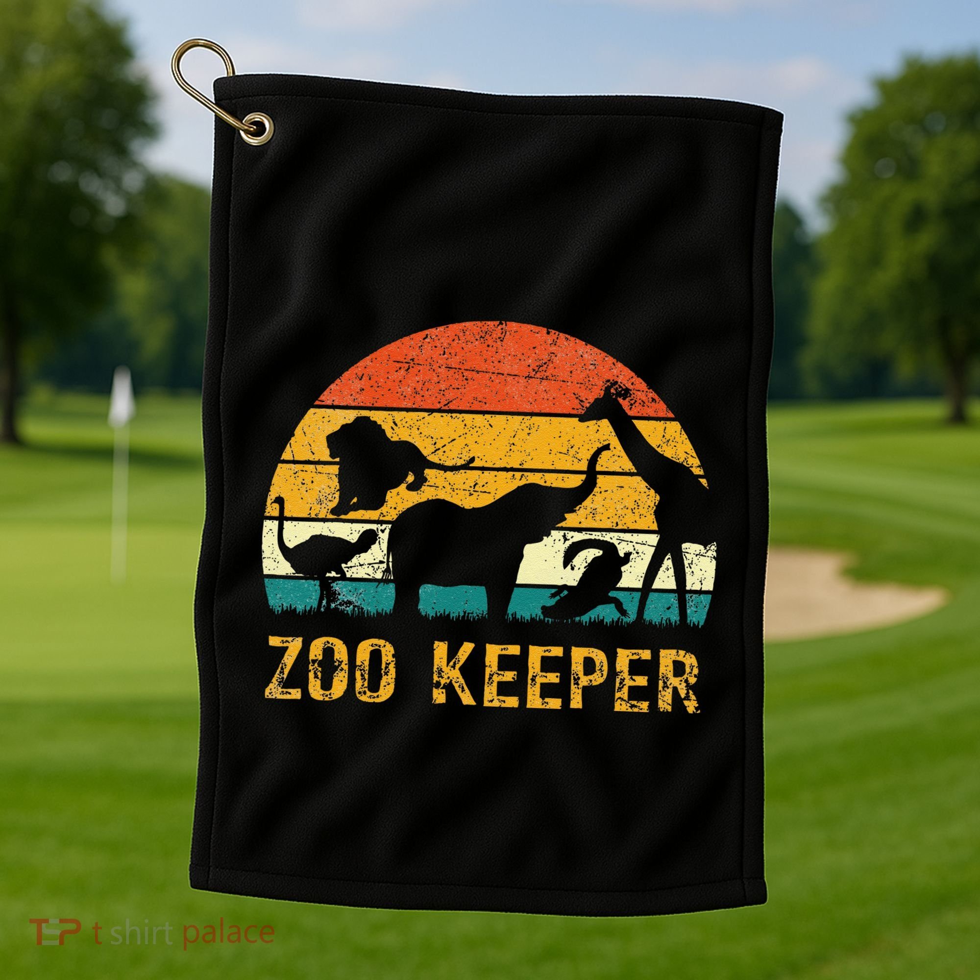 Zoo Keeper Funny Halloween Costume Golf Towel