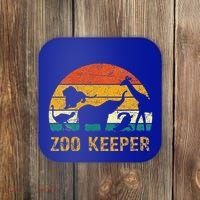 Zoo Keeper Funny Halloween Costume Coaster thumb 0