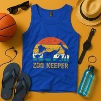 Zoo Keeper Funny Halloween Costume Tank Top thumb 4