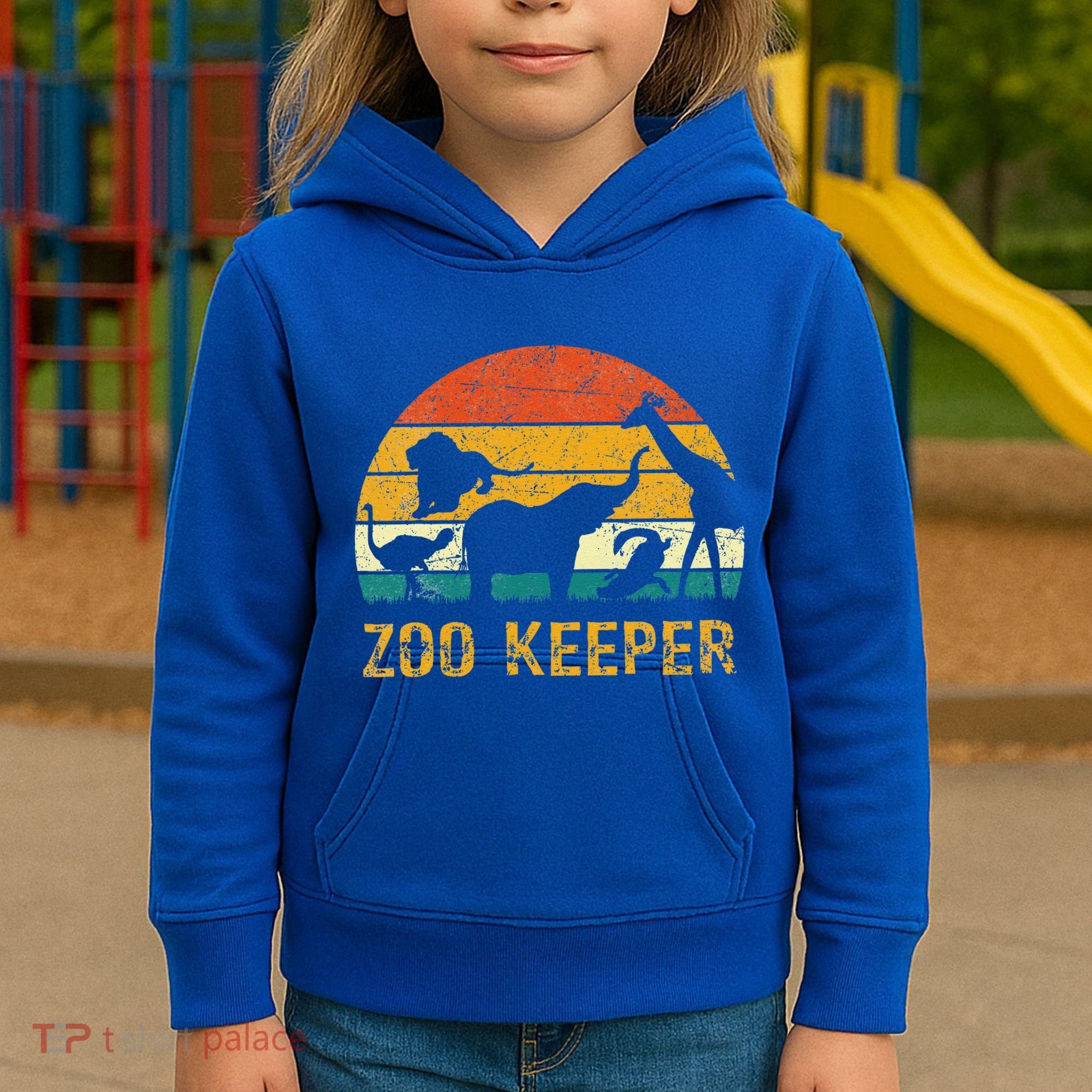 Zoo Keeper Funny Halloween Costume Kids Hoodie