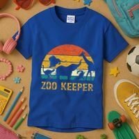 Zoo Keeper Funny Halloween Costume Kids T-Shirt thumb 3