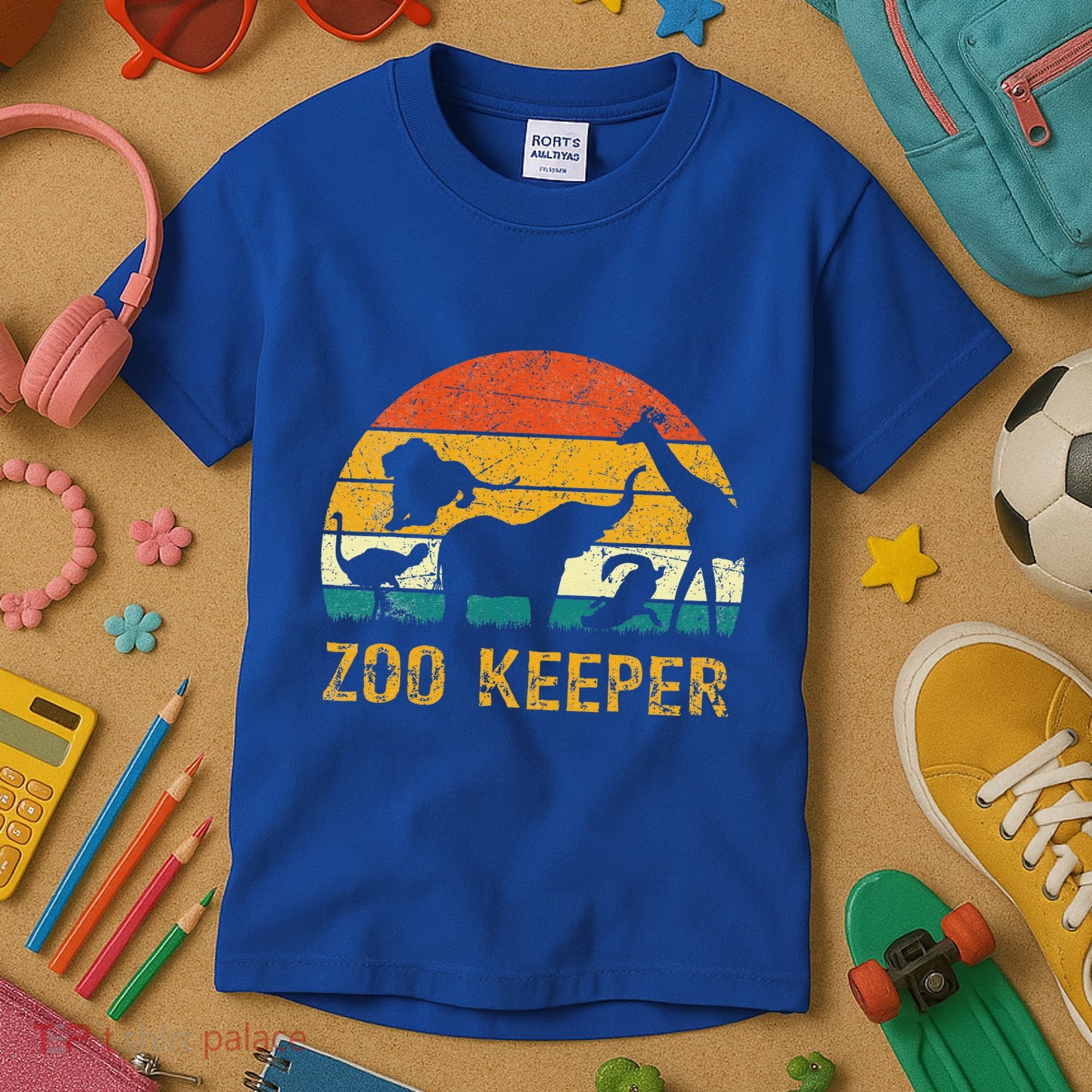 Zoo Keeper Funny Halloween Costume Kids T-Shirt