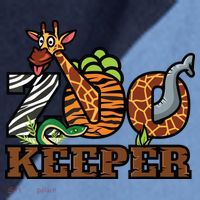 Zoo Keeper Funny Jungle Safari Animal Lover Gift Men Women Raglan Baseball Sleeve Shirt thumb 2