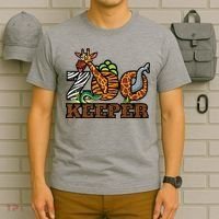 Zoo Keeper Funny Jungle Safari Animal Lover Gift Men Women T-Shirt thumb 6