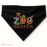 Zoo Keeper Funny Jungle Safari Animal Lover Gift Meaningful Gift USA-Made Doggie Bandana thumb 0
