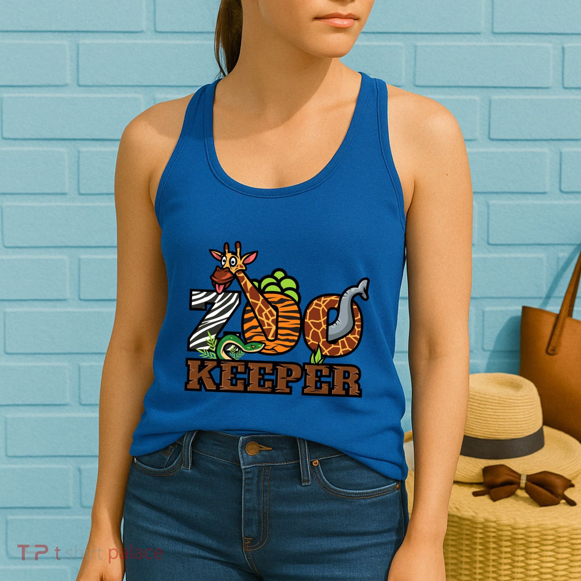 Zoo Keeper Funny Jungle Safari Animal Lover Gift Meaningful Gift Women's Tank Top