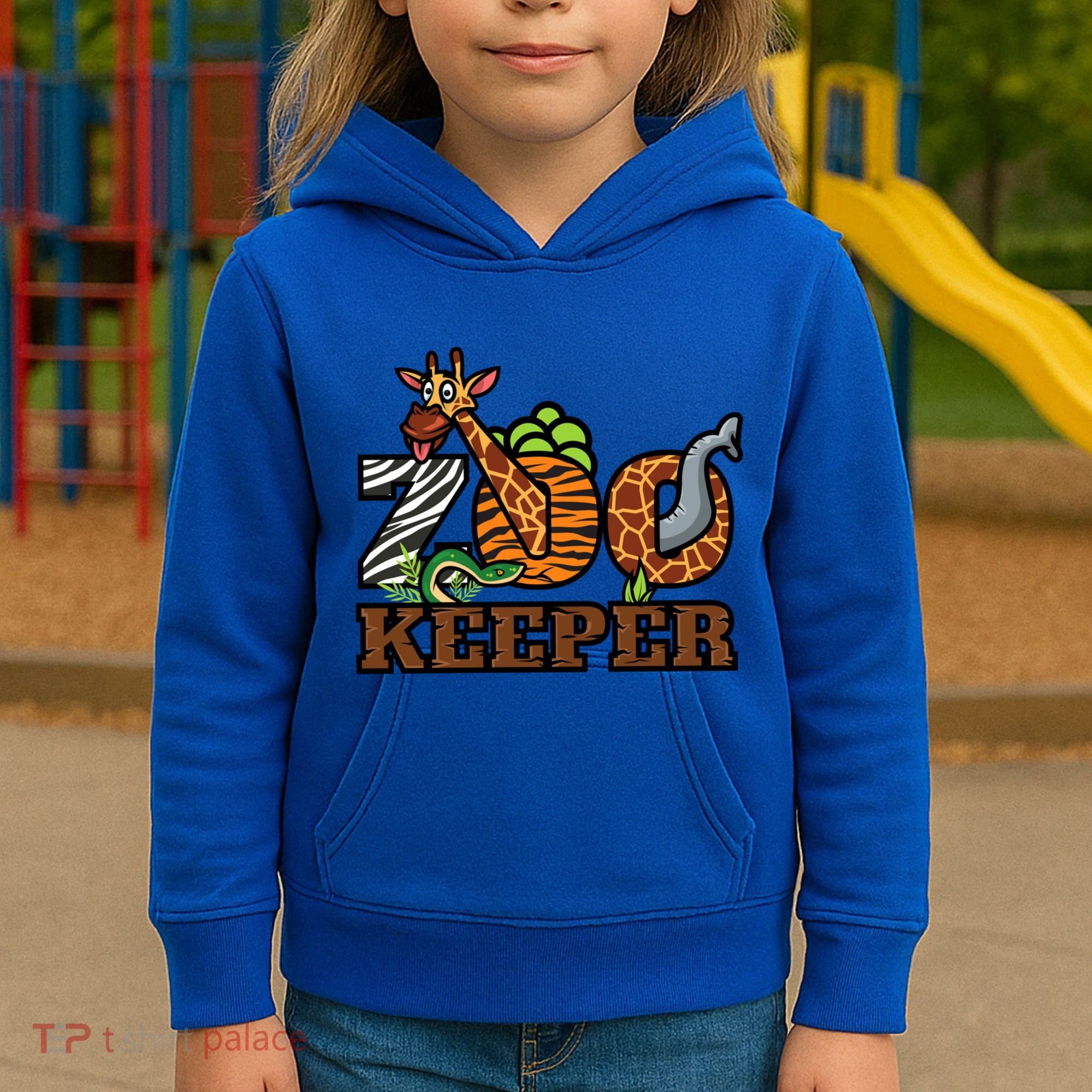 Zoo Keeper Funny Jungle Safari Animal Lover Gift Meaningful Gift Kids Hoodie