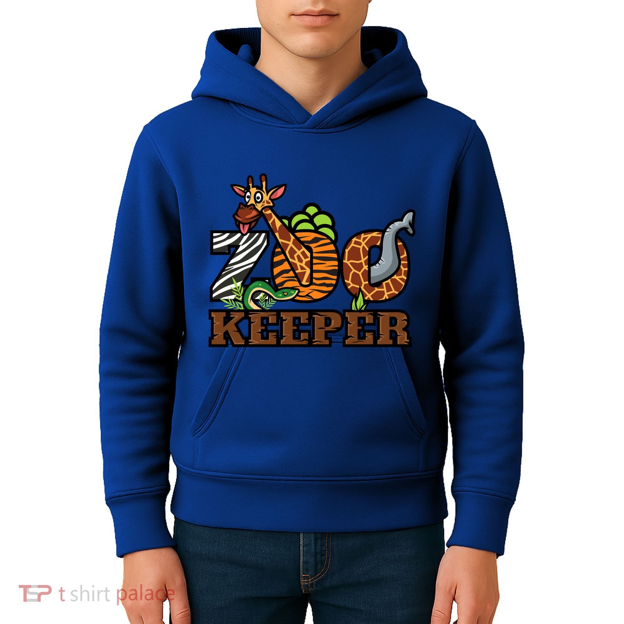 Zoo Keeper Funny Jungle Safari Animal Lover Gift Meaningful Gift Kids Hoodie
