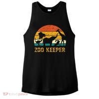 Zoo Keeper Funny Halloween Costume Ladies PosiCharge Tri-Blend Wicking Tank thumb 0