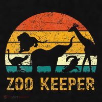 Zoo Keeper Funny Halloween Costume Ladies PosiCharge Tri-Blend Wicking Tank thumb 2