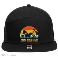 Zoo Keeper Funny Halloween Costume 7 Panel Mesh Trucker Snapback Hat thumb 0