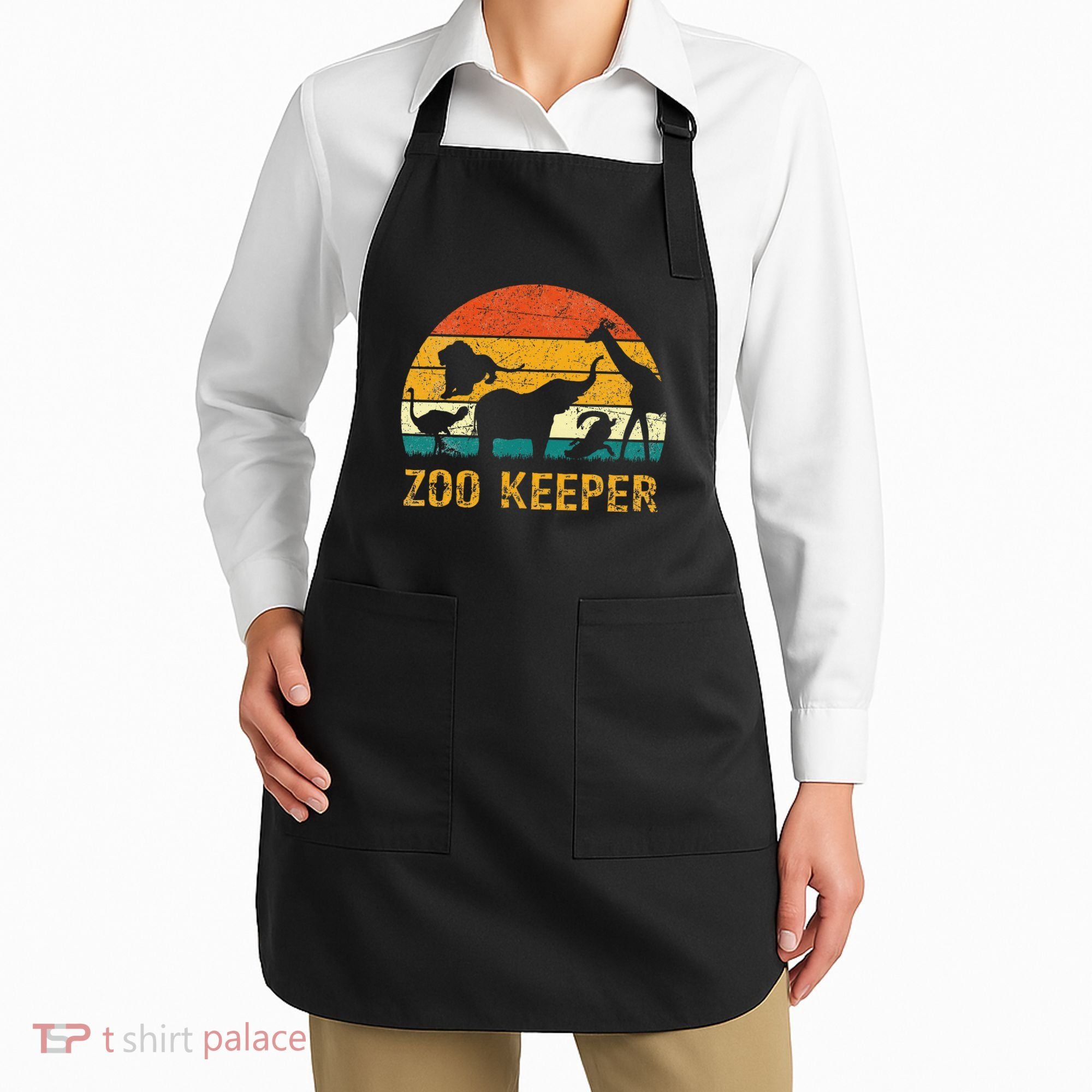 Zoo Keeper Funny Halloween Costume Apron