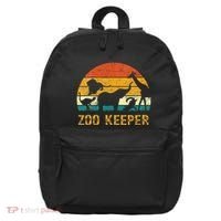 Zoo Keeper Funny Halloween Costume 16 in Basic Backpack thumb 0