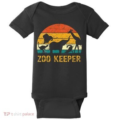 Zoo Keeper Funny Halloween Costume Baby Bodysuit