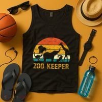 Zoo Keeper Funny Halloween Costume Tank Top thumb 4