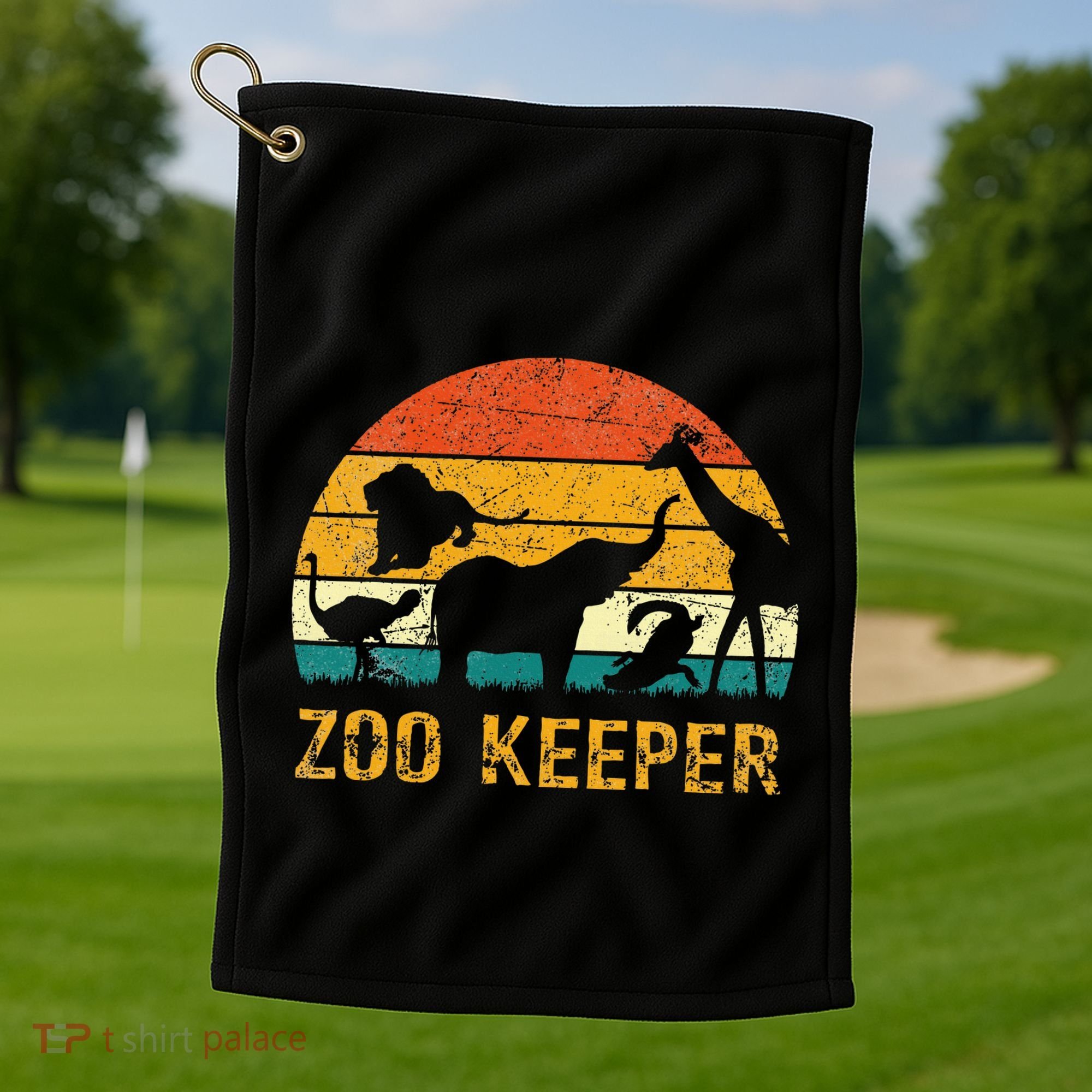 Zoo Keeper Funny Halloween Costume Golf Towel