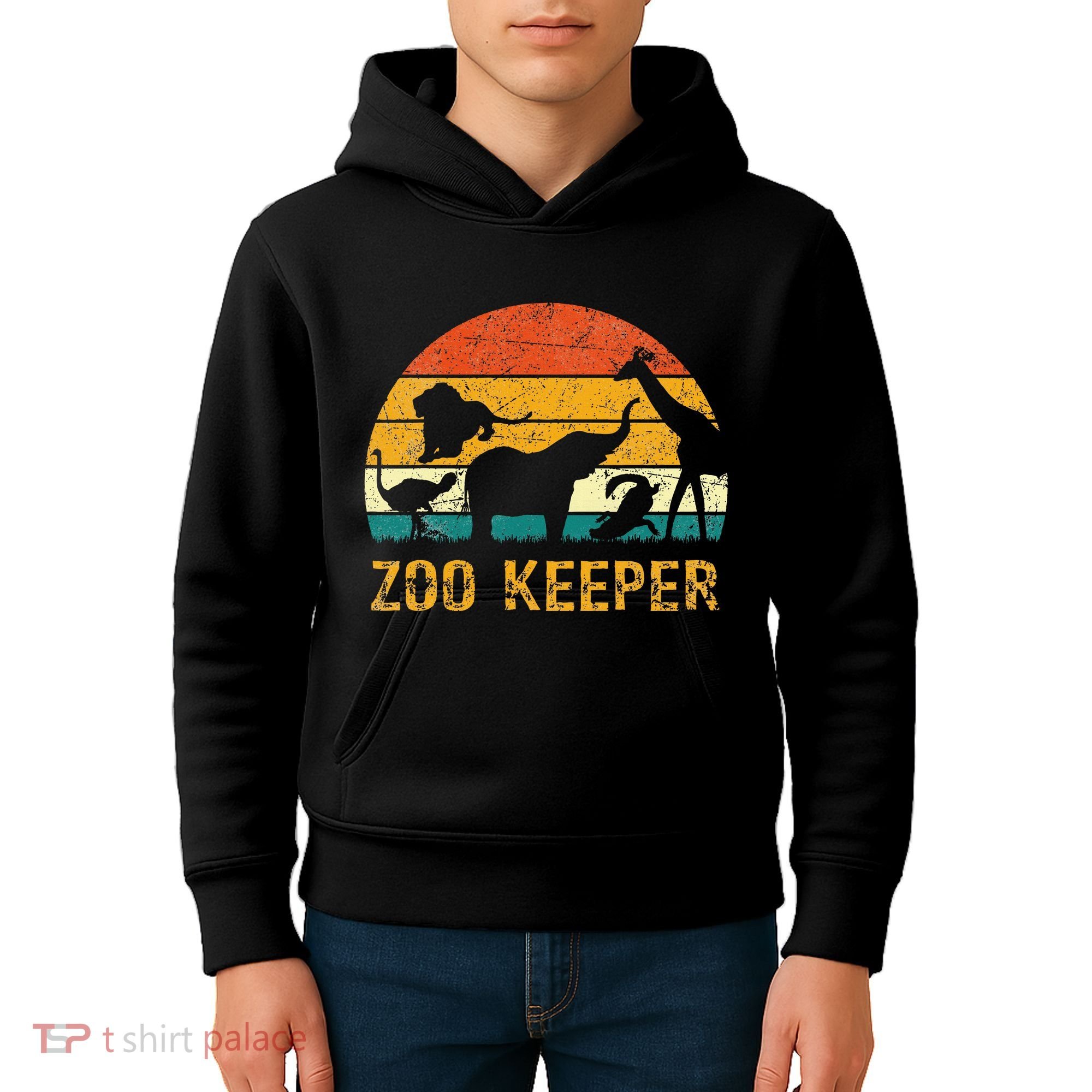 Zoo Keeper Funny Halloween Costume Kids Hoodie