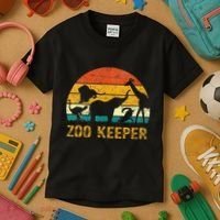 Zoo Keeper Funny Halloween Costume Kids T-Shirt thumb 3