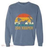 Zoo Keeper Funny Halloween Costume Garment-Dyed Sweatshirt thumb 0