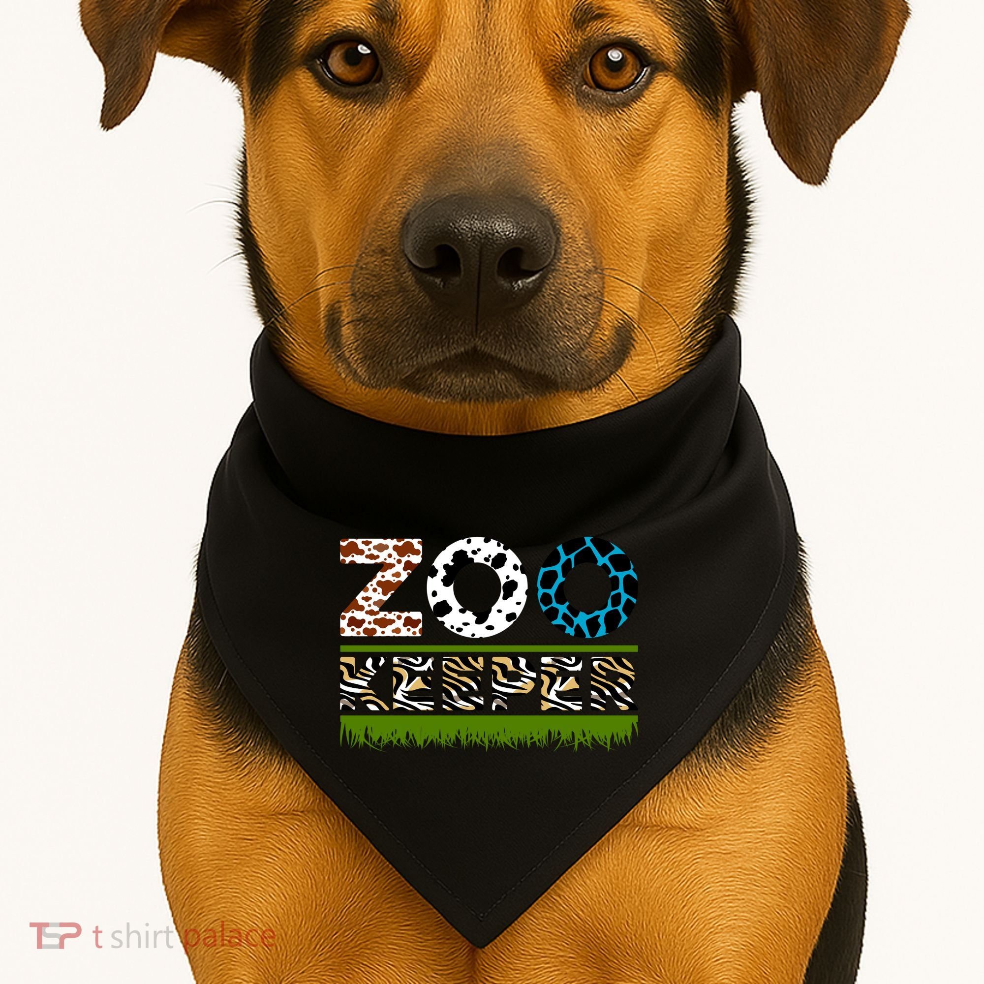 Zoo Keeperfunny Gift For Zoo Keeper USA-Made Doggie Bandana