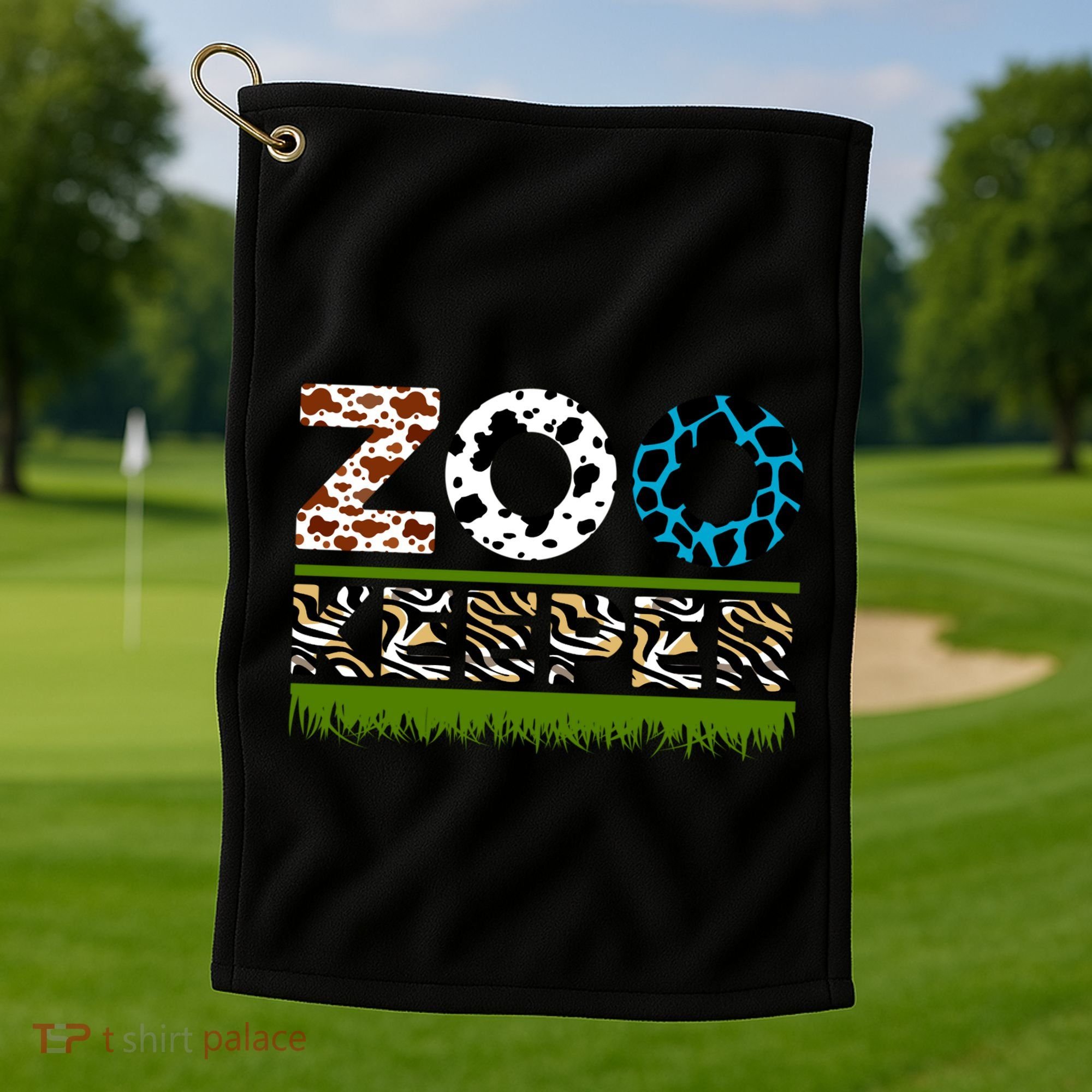 Zoo Keeperfunny Gift For Zoo Keeper Golf Towel
