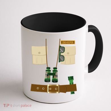 Zoo Keeper Halloween Costume Diy Gift Jungle Safari Explorer Gift Coffee Mug back