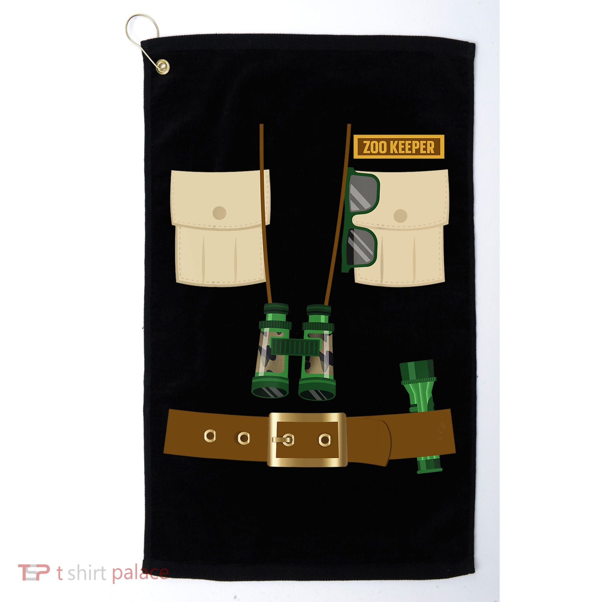 Zoo Keeper Halloween Costume Diy Gift Jungle Safari Explorer Gift Golf Towel