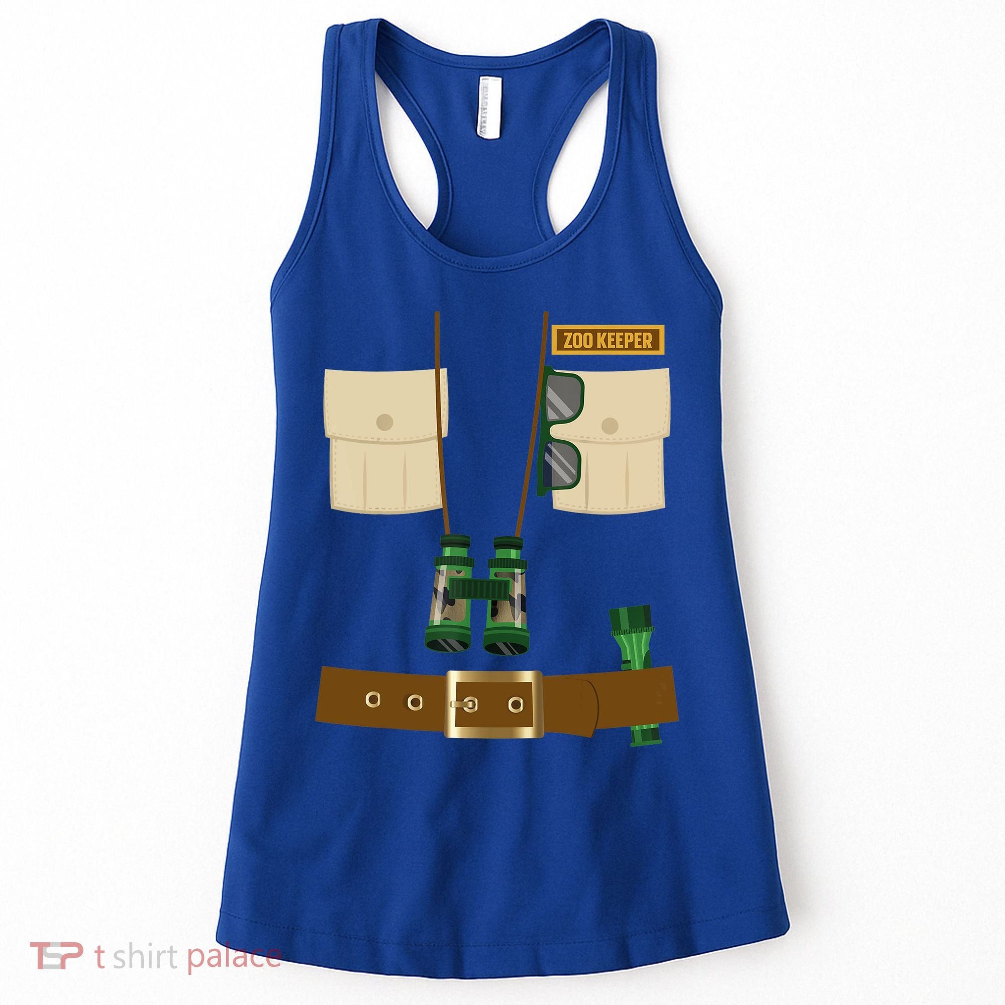 Zoo Keeper Halloween Costume Diy Gift Jungle Safari Explorer Gift Women's Tank Top