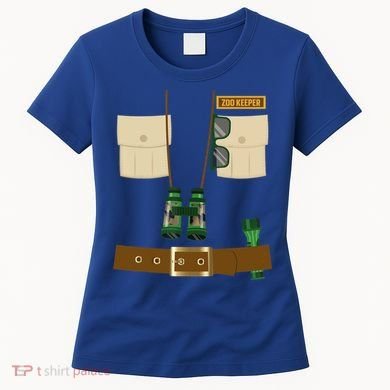 Zoo Keeper Halloween Costume Diy Gift Jungle Safari Explorer Gift Women's T-Shirt