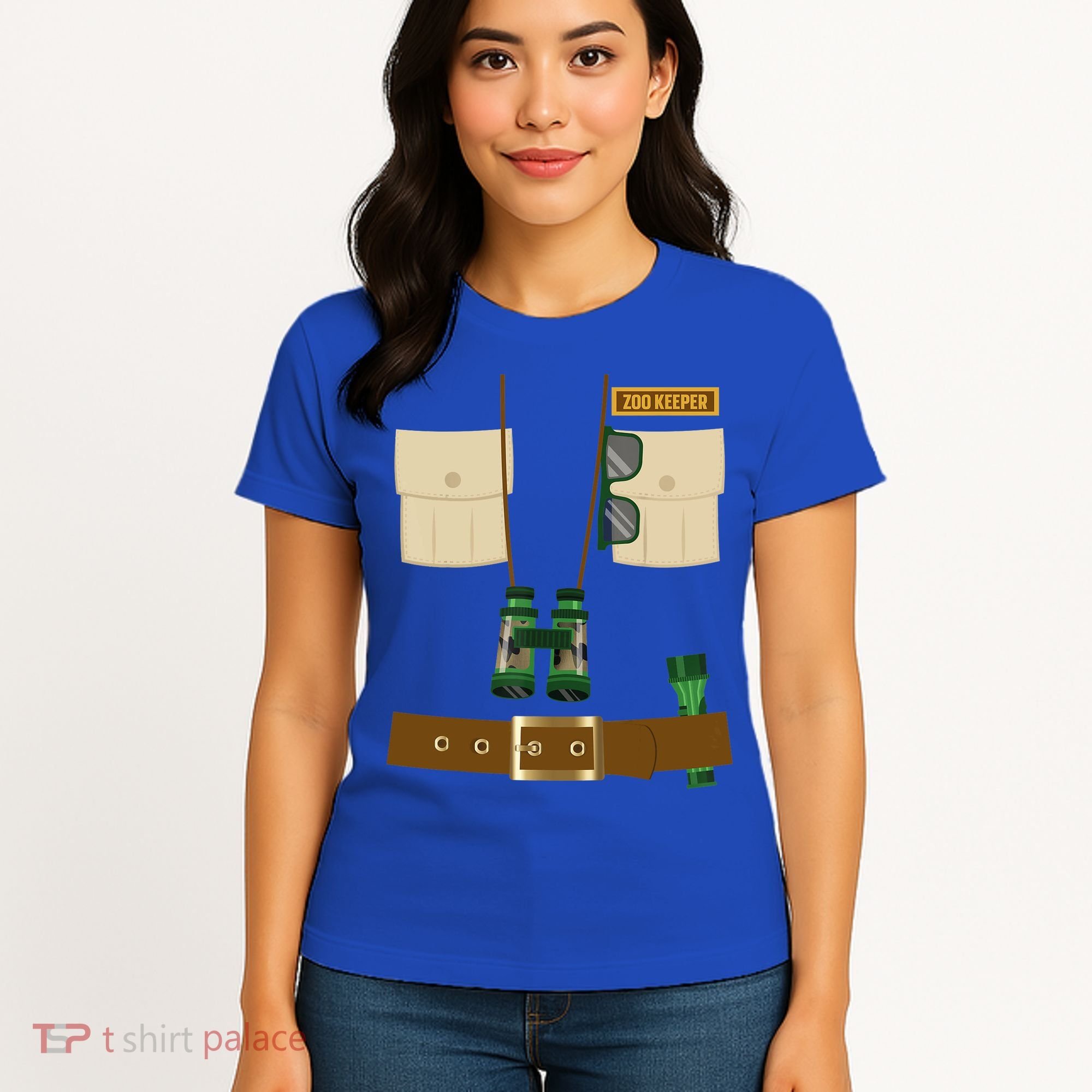 Zoo Keeper Halloween Costume Diy Gift Jungle Safari Explorer Gift Women's T-Shirt