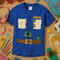Zoo Keeper Halloween Costume Diy Gift Jungle Safari Explorer Gift Kids T-Shirt thumb 3
