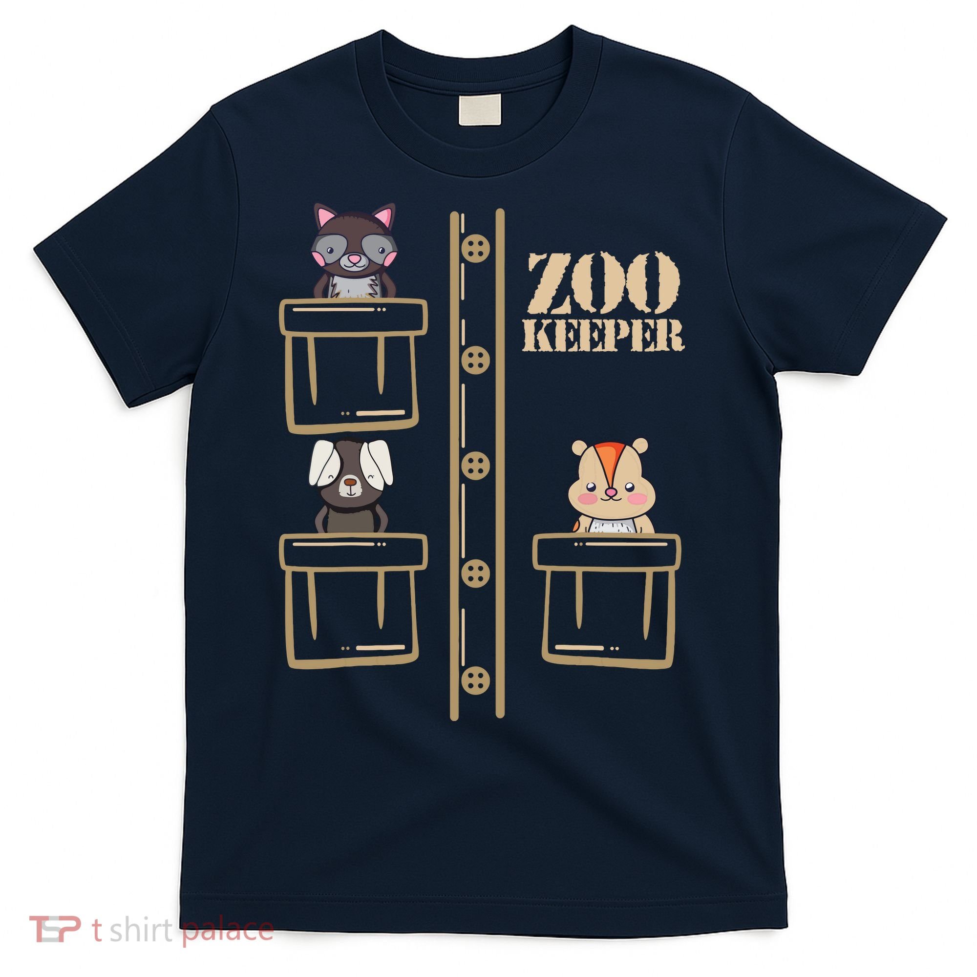 Zoo Keeper Halloween Safari Adult Men Women Costume T-Shirt