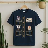 Zoo Keeper Halloween Safari Adult Men Women Costume T-Shirt thumb 2