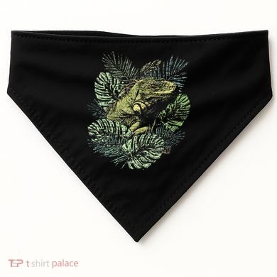 Zoo Keeper Lizard Lover Gift Iguana USA-Made Doggie Bandana
