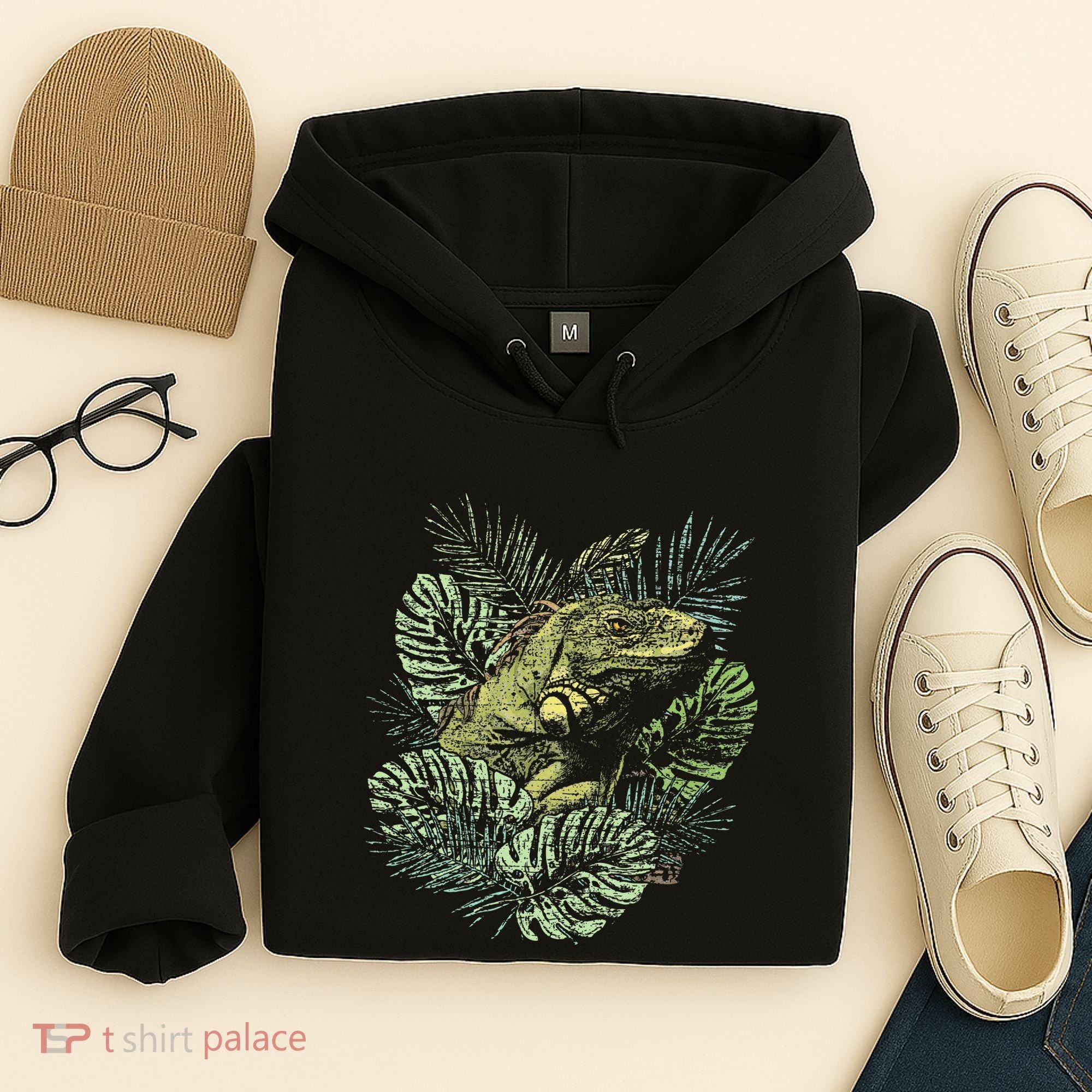 Zoo Keeper Lizard Lover Gift Iguana Hoodie