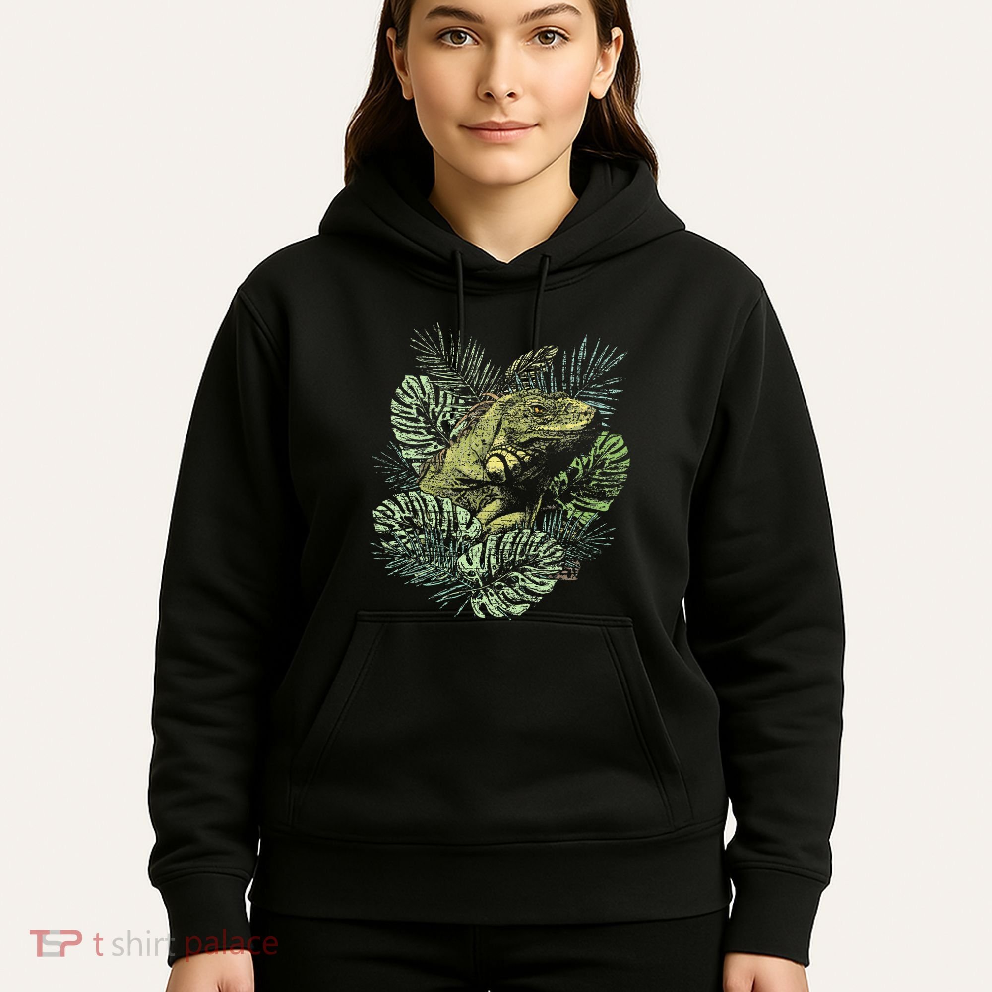 Zoo Keeper Lizard Lover Gift Iguana Hoodie