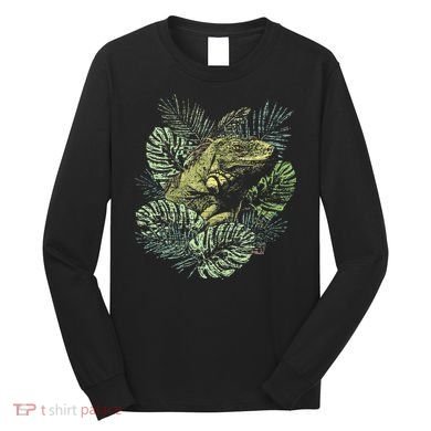 Zoo Keeper Lizard Lover Gift Iguana Long Sleeve Shirt