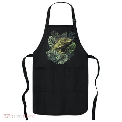 Zoo Keeper Lizard Lover Gift Iguana Apron