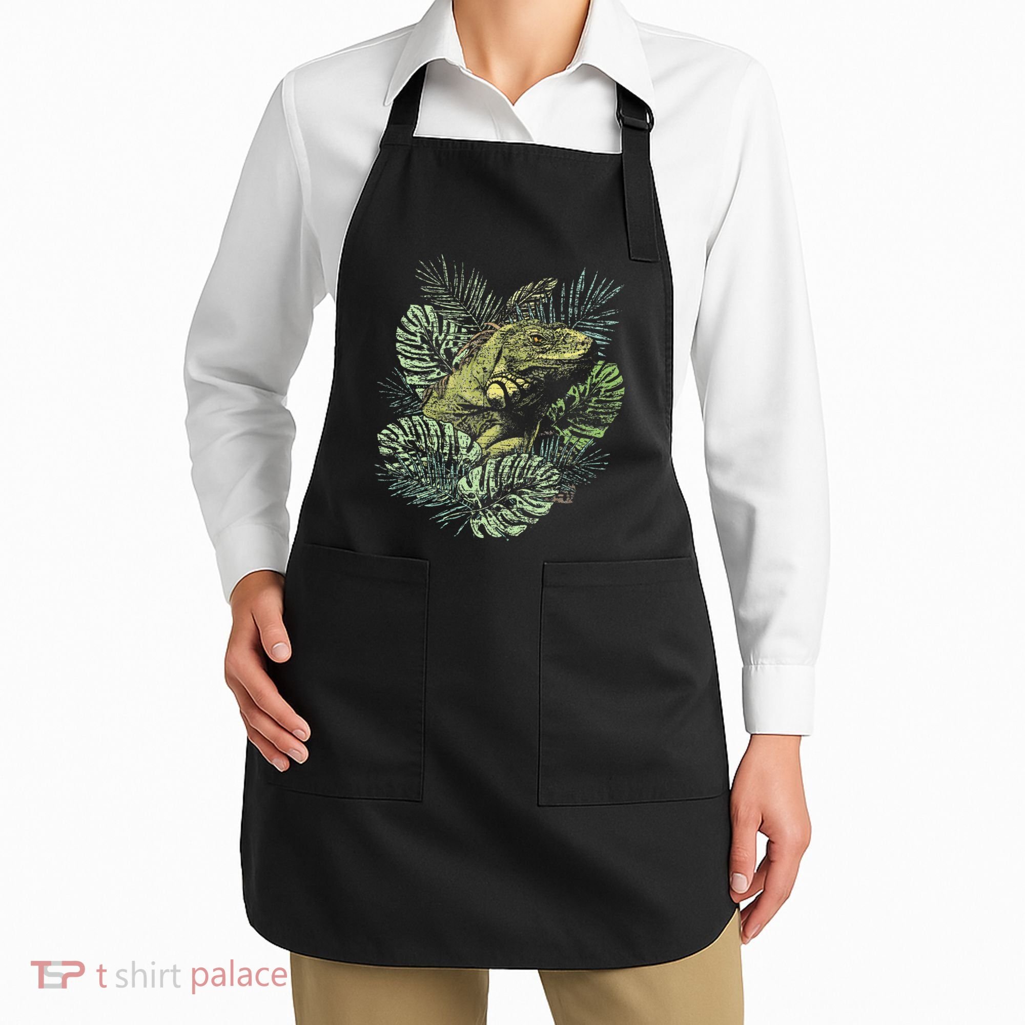 Zoo Keeper Lizard Lover Gift Iguana Apron