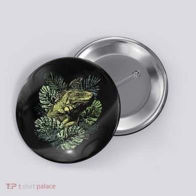 Zoo Keeper Lizard Lover Gift Iguana Button