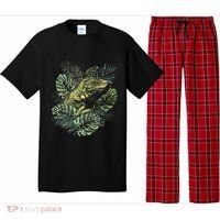 Zoo Keeper Lizard Lover Gift Iguana Pajama Set thumb 0